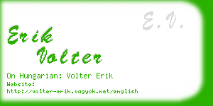 erik volter business card